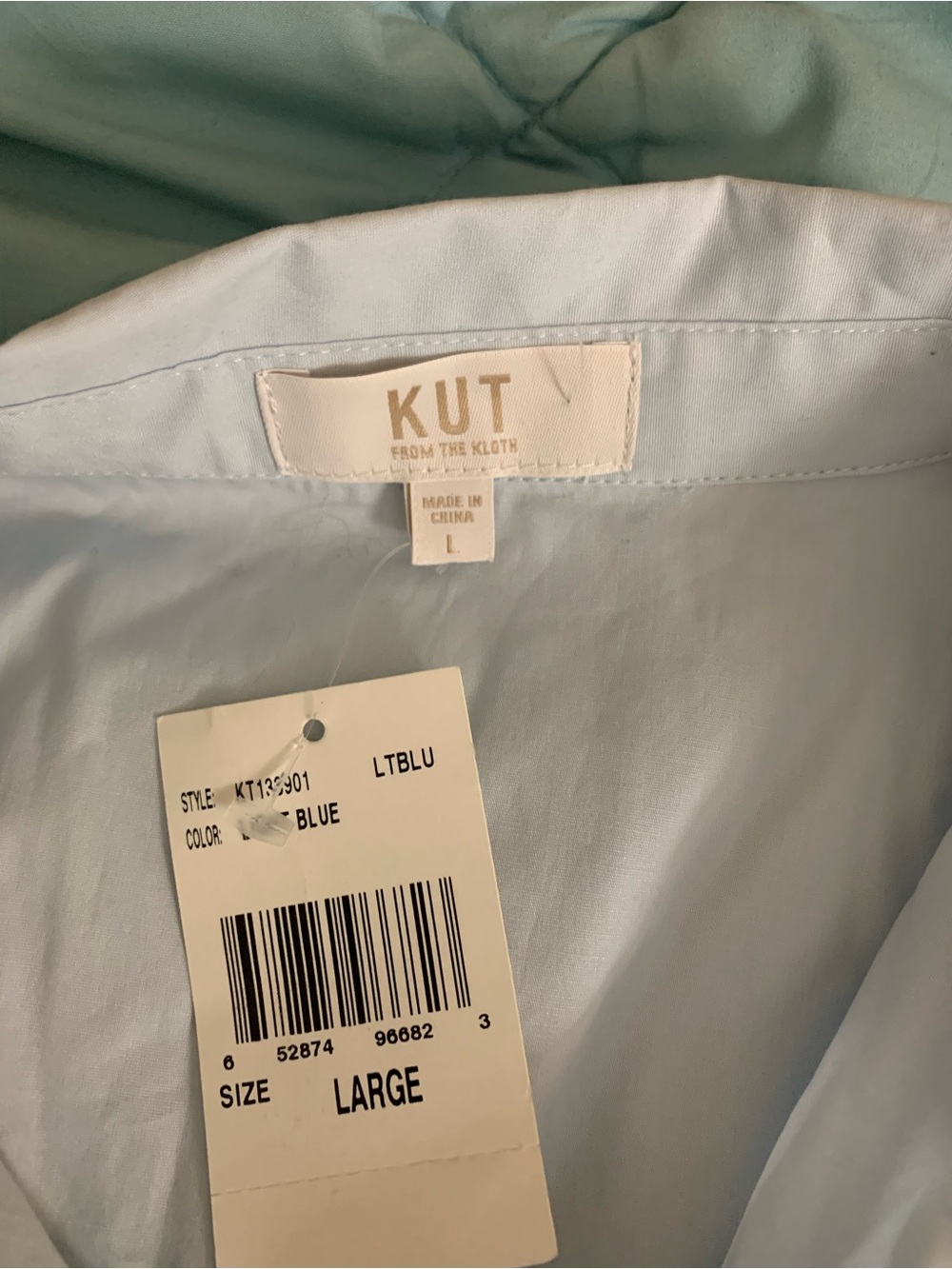 Kut from the Kloth Light Blue Button-Down Shirt for Women - Picture 2 of 4